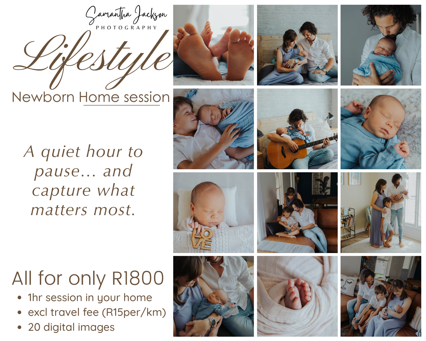 Lifestyle Home Newborn session offer