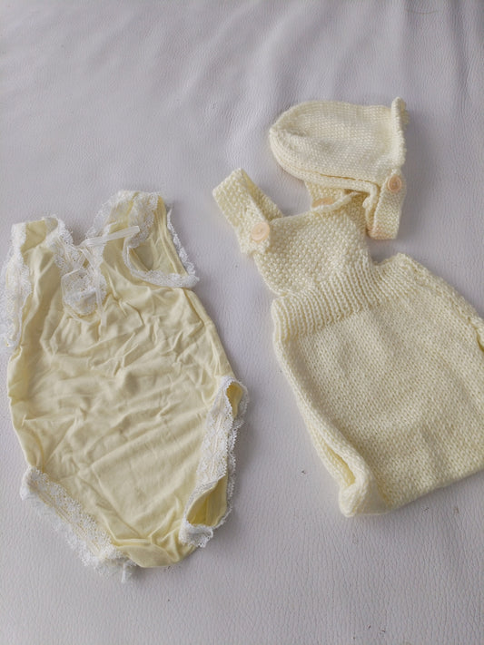 Newborn posing outfits yellow