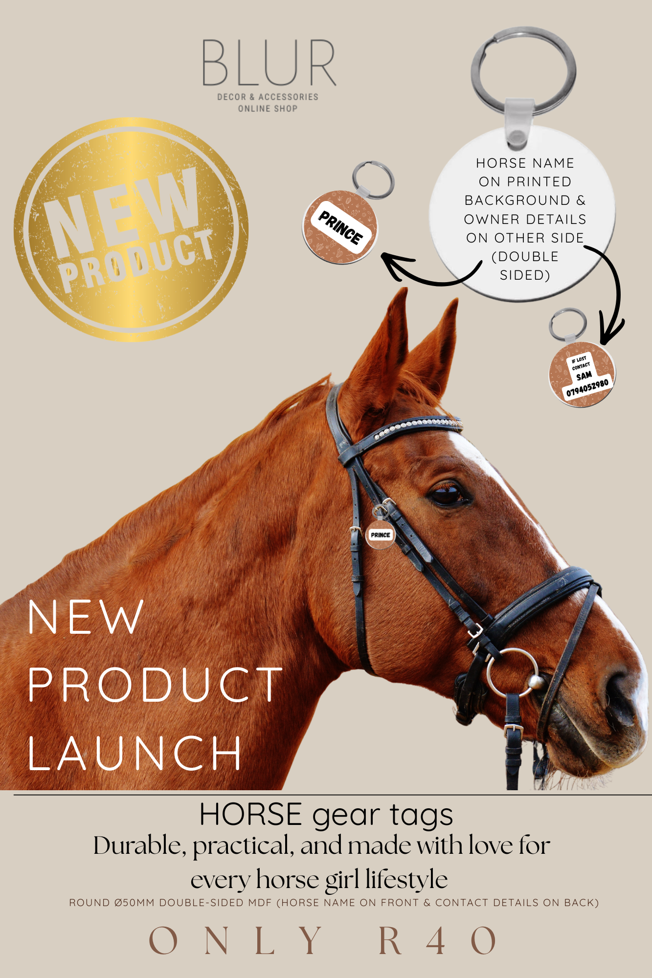 Horse Gear Tags