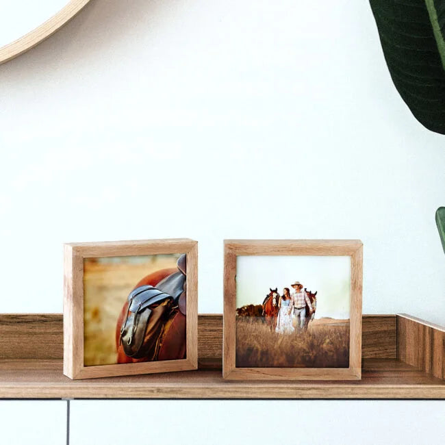 SQUARE Solid Wood Standing Photo Frame